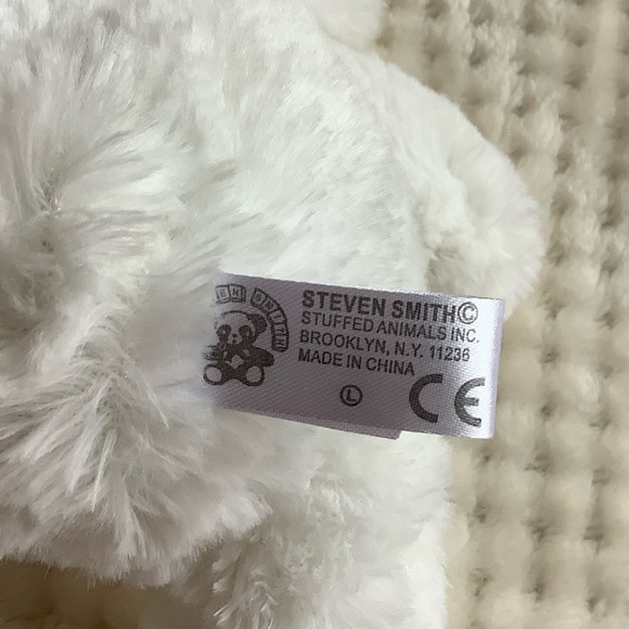 Steven Smith Stuffed Animal Inc White Plush Bear Stuffed Animal Toy - Picture 7 of 8